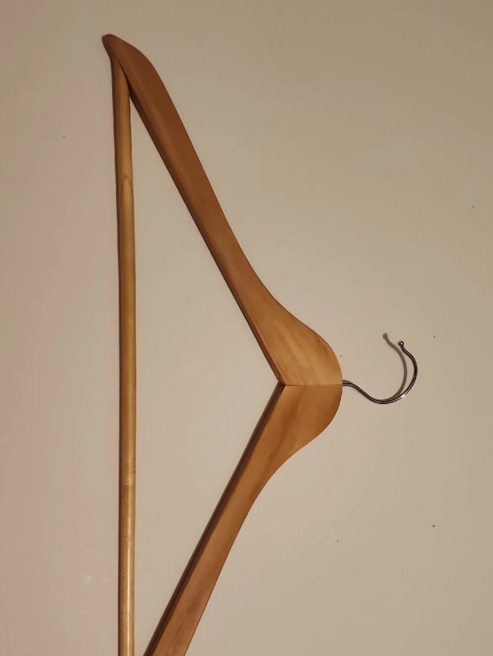 Wooden Suit Hangers - Natural Wood Tone (Set of 5)